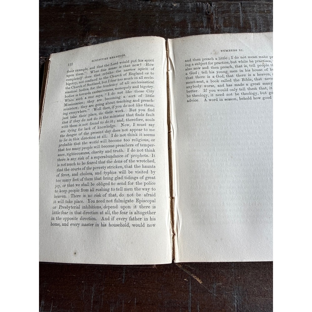 Sabbath Morning Readings Old Testament Book of Numbers John Cumming 1855 Antique - Picture 12 of 13